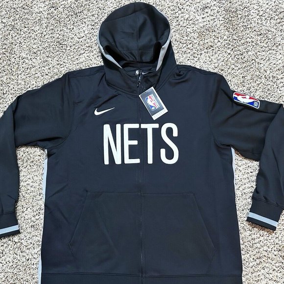*Authentic** $155 XL Nike NBA ShowTime New Jersey Nets Zip Hoodie Jacket DN7790 - Picture 7 of 7